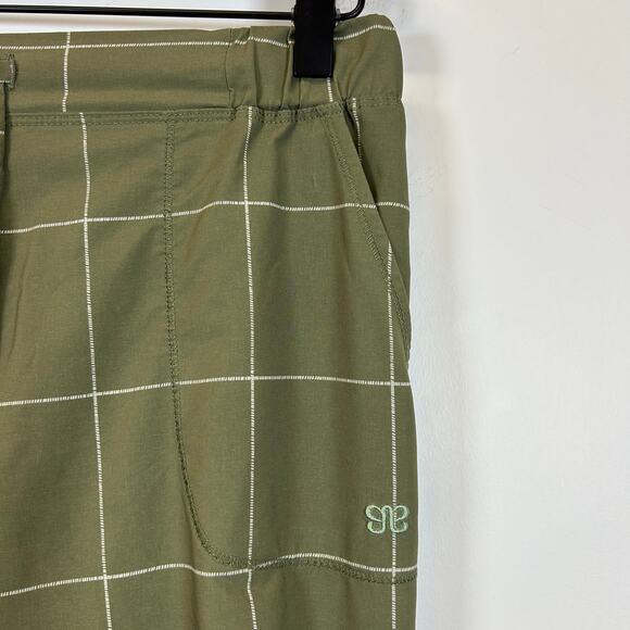Pants Albion Windowpane Jetsetters Joggers On sage Green Women’s Size S - Picture 8 of 8